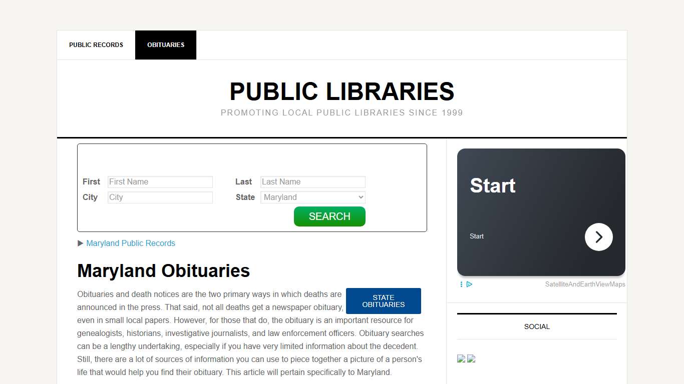 Maryland Obituaries